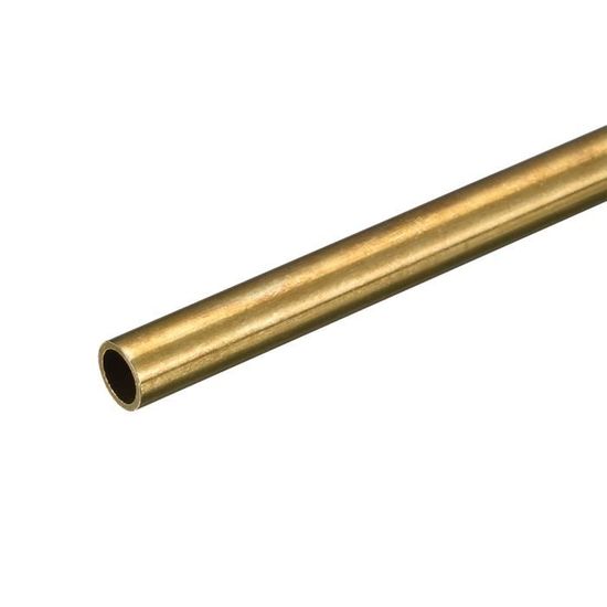 LSCAILIAO Tube Laiton H62 Rond 500mm - Diamètre Extérieur 6.5mm, Épaisseur 1mm - Tube Laiton Pour Bricolage, Modélisme, Décoration Et Travaux Techniques