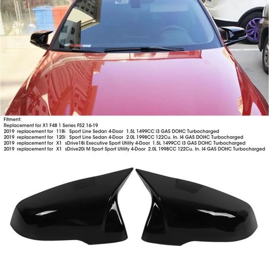 CHICIRIS Paire De Coques Rétroviseur Noir Brillant Pour MINI Cooper R55 R56 R57 R58 R59 R60 R61 – Look Sportif Et Élégant