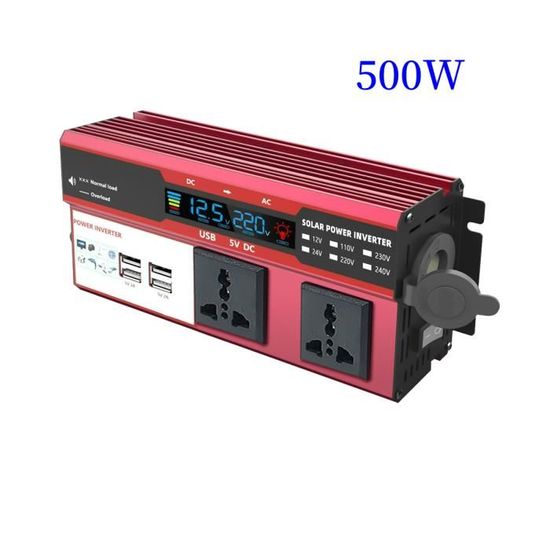 Onduleur Solaire BangGear 6000W – DC 12V/24V Vers AC 220V – Puissance Crête