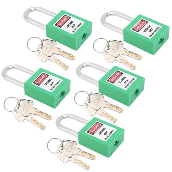 Serrure Électrique Kit De Marquage Avec Cadenas De Consignation Etiquettes De Consignation Et Clip Poche à Clé Pour Verrouiller Les Produits Marqués