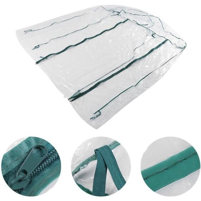 143*73*195cm Bâche De Rechange Housse Couverture de PVC Pour Serres à Plateaux