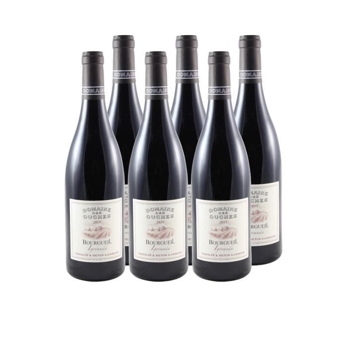 Bourgueil Igoranda Rouge 2015 - Lot de 6x75cl - Domaine des Ouches - Vin AOC Rouge du Val de Loire - Cépage Cabernet Franc