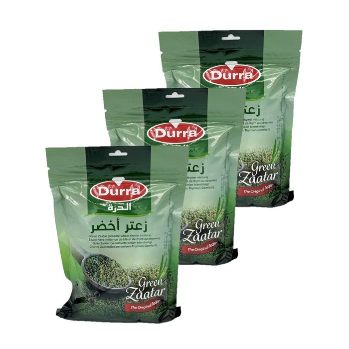 Lot 3x Zaatar Vert - Durra - sachet 400g