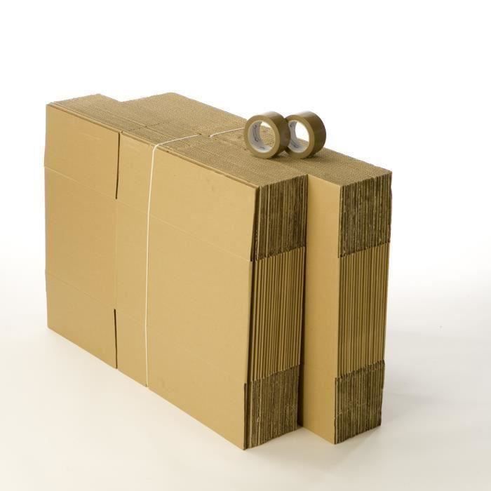 Kit déménagement 40 cartons et 2 adhésifs inclus