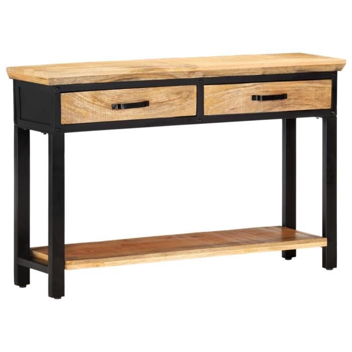 Table console 120 x 30 x 76 cm Bois de manguier massif