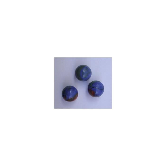 Filet De 3 Boulards / Calots Ciel 3.0Cm - Bille Jeu De Recreation