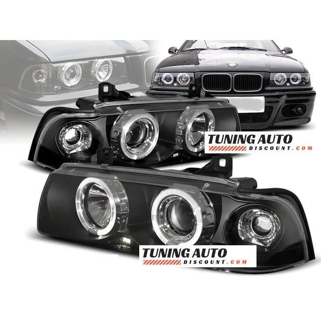 Phares avant BMW e36, 12.90-08.99 engel eyes noir