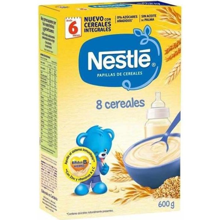 Nestlé+8 bouillies de céréales 600 g de poudre
