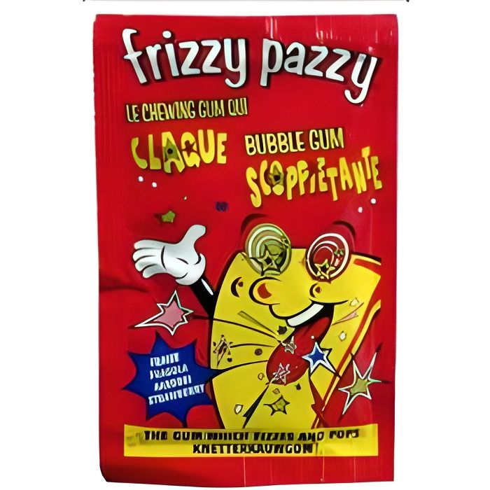 Bonbon Frizzy Pazzy Fraise à la pièce