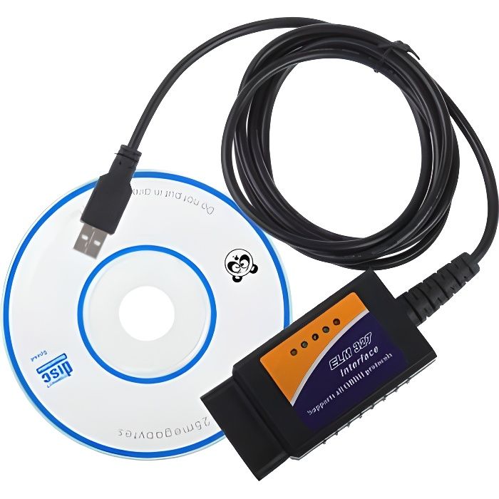 Interface USB ELM327 V1.4 OBD 2 Auto Diagnostic Scanner Tool