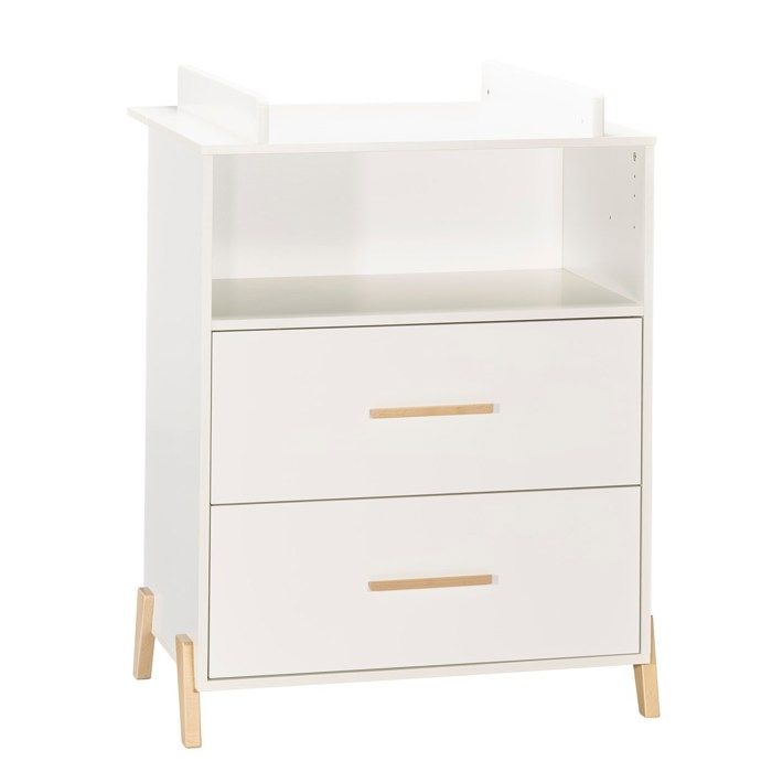 Babyprice - JOY NATUREL - Commode 2 Portes et 1 Niche