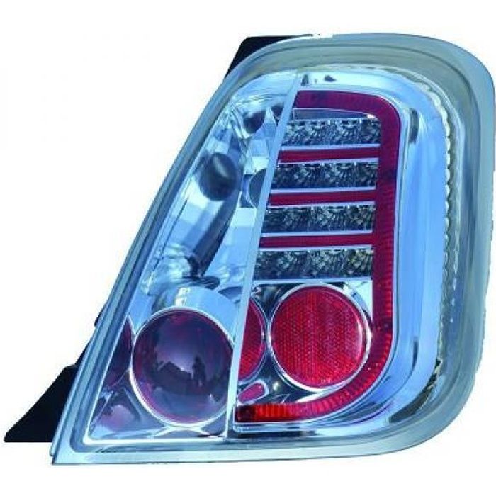 Kit de feux arrières version LED chrome FIAT 500 + ABARTH de 07 à >> - 3405995