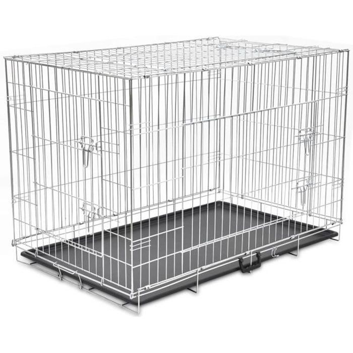 Cage métallique et pliable pour chiens XXL