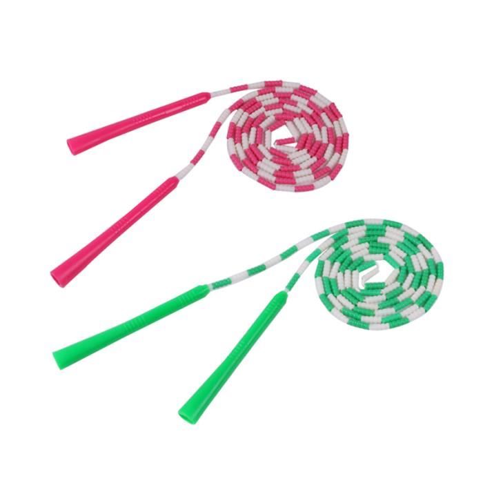 2 pièces corde à sauter créatif exercice coloré cordes à sport pour étudiants école maison CORDE A SAUTER