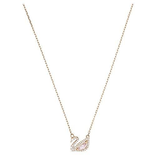 Swarovski - Collier Dazzling Swan, multicolore, Métal doré rose