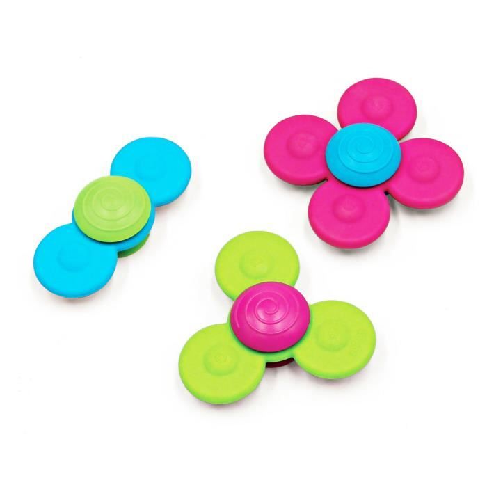 CLE EVEIL Whirly Squigz - 3 ventouses mordillou