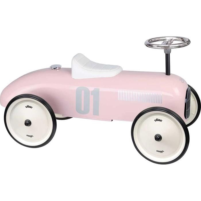 VILAC - Porteur voiture vintage rose tendre