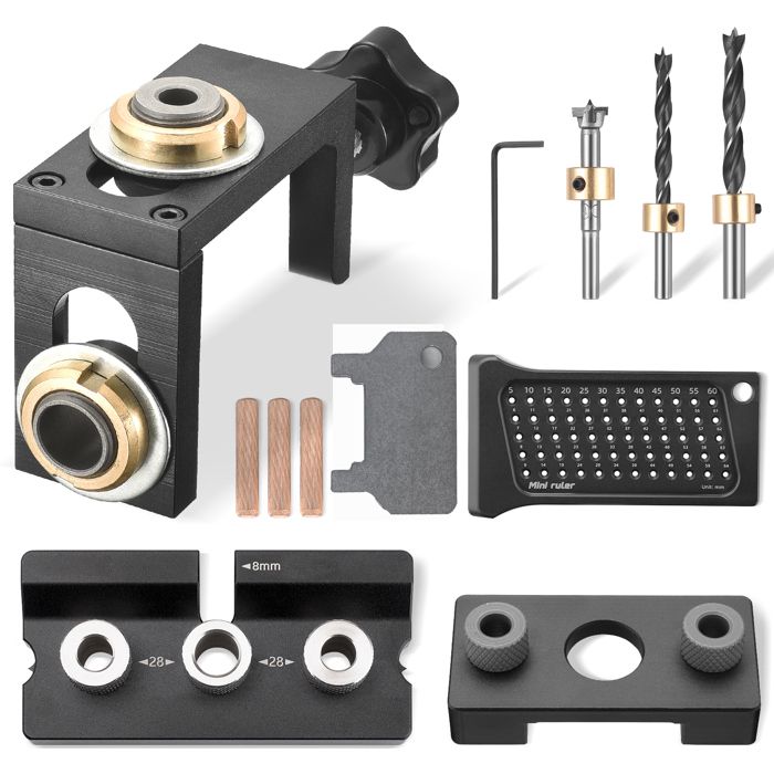Fdit Gabarit De Position De Perçage En Bois Kit De Gabarit De Cheville