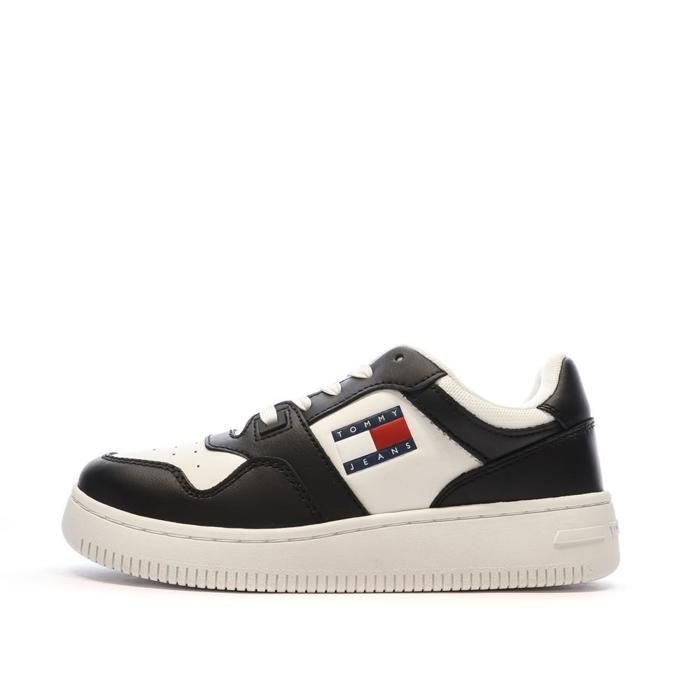 Tommy Hilfiger Baskets Blanches/Noires Femme Tommy Hilfiger EN0EN02505