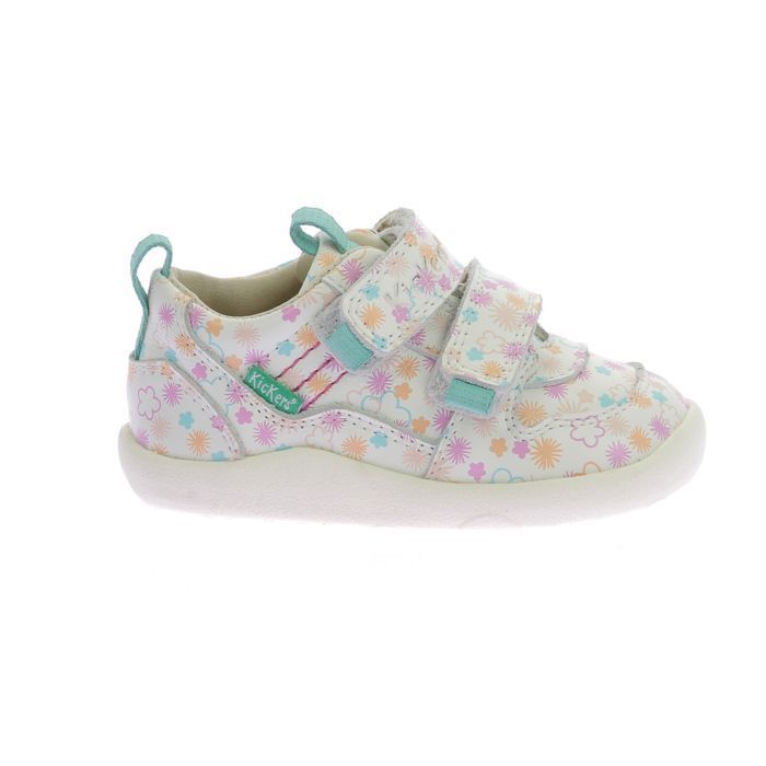 Kickers Baskets basses - KICKERS - Kick Frapy - Cuir - Blanc - Scratch