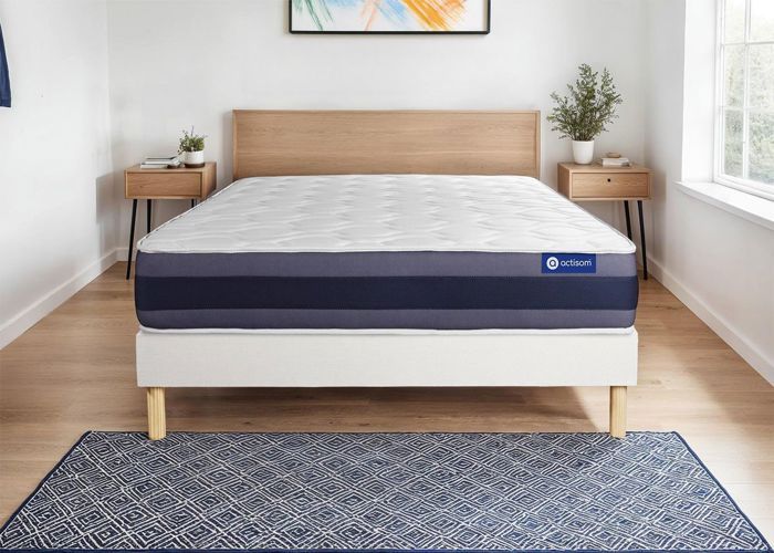 Ensemble Matelas Sommier 180x190 cm - ACTISOM - Actimemo Morpho - Mémoire de forme - 24 cm - 2 places Ensemble Matelas Sommier 180x190 cm - ACTISOM - Actimemo Morpho - Mémoire de forme - 24 cm - 2 places