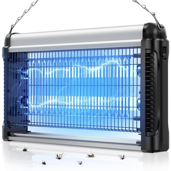 Lampe Anti Moustique, 20W 2500V Uv Tueur D'Insectes Moucheron Mites