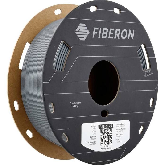 Polymaker FG02001 Fiberon™ PA6-GF25 Filament PA6-GF renforcé de fibre de verre résiste à la chaleur sans retard 1.75