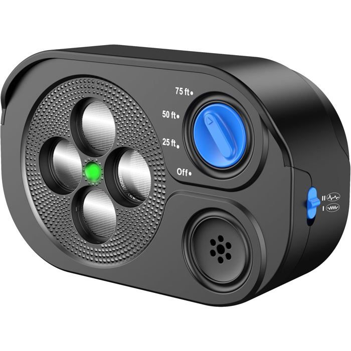 Meilleurs prix pour Dispositif anti-aboiements - KZQ - Rechargeable - Ultra-fréquence variable - 6 modes - Étanche IP65