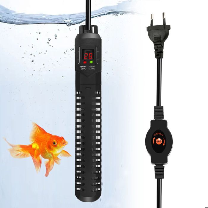Chauffage dAquarium 500 W Température Réglable de 15 à 34 ℃ pour Aquarium jusquà 250 L Protection Contre la Surchauffe