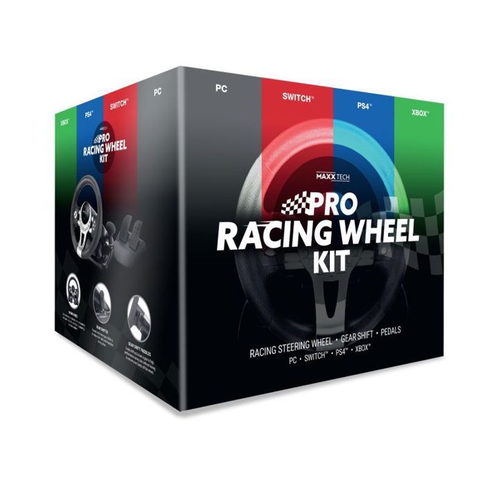 Volant Maxx Tech Pro Racing Wheel Kit — Multiplateforme (PC Switch PS4 Xbox)
