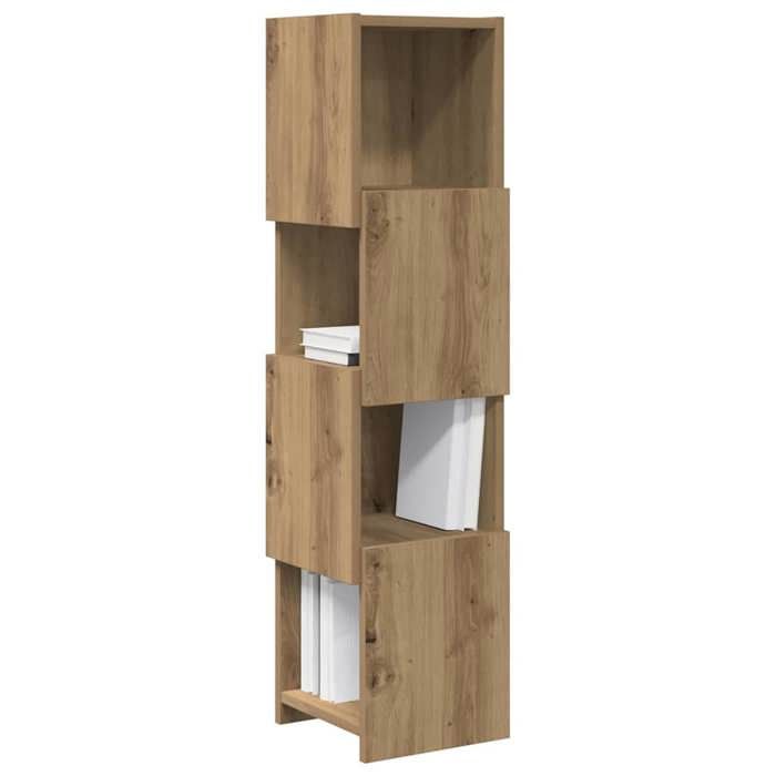 (Vente chaude) Meuble dangle Pour salon - Cabinet de Rangement/Caisson de salon - Chêne artisanal 25 5x25x102cm Bois dingénierie -