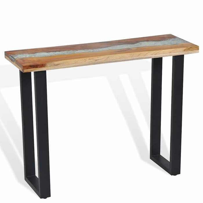 HOT SALE*Table console - SHELD - Armoire dentrée - Pour salon - Teck 100x35x75cm M5447602