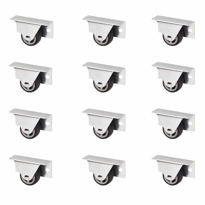 Roulettes pour Caisson - Lot de 12 - Acier et Polypropylène - Montage Latéral Compact - Tiroirs et L BLU-RAY INTERACTIF - BLU-RAY E