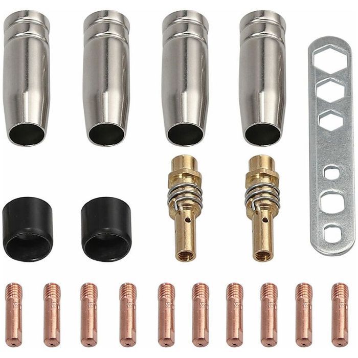 30Pcs Mig / Mag Soudage Conseils De Contact De 0 8 mm Buseaux De Buse A Gaz Remplacement Du Support Pour Binzel 15Ak Torch