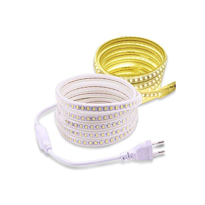 Ruban LED - PCNING - 2/3/5/6 m - Blanc 3000/4000/6000K - Connexion directe 220V - IP67 étanche