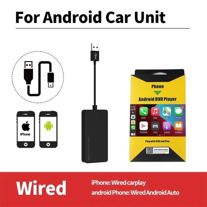 Pour Android - Dongle Carplay sans fil pour Android ou Apple, nouvel  adaptateur Auto sans fil pour Android, m - Cdiscount Auto