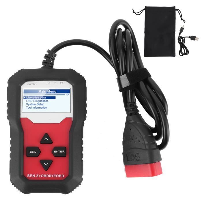 Scanner Diagnostic OBD2 WiFi - Compatible IOS Android - Lit Et Efface Les Codes Défaut Moteur En 4 Min