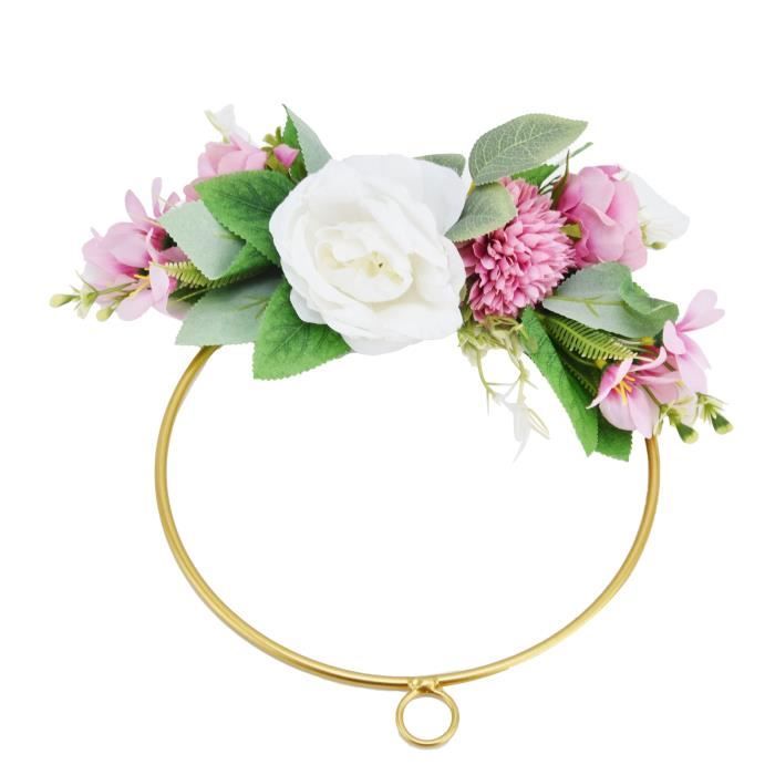 Couronne Funéraire En Forme De Cœur - Fleurs Artificielles En Soie - 30x30 Cm - Avec Ruban Et Stylo - Violet