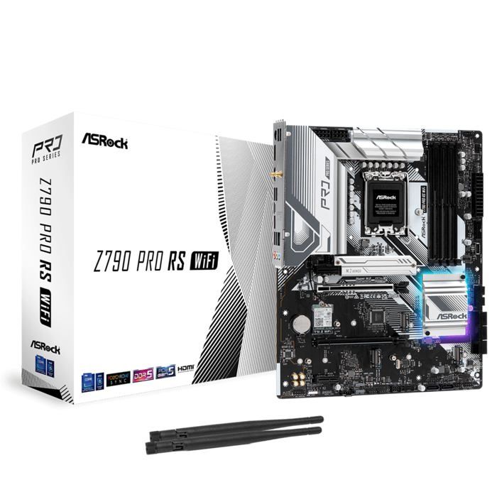 Carte mère ASROCK Z790 PRO RS WIFI – Socket LGA1200 – Intel Z790 – DDR4 – ATX