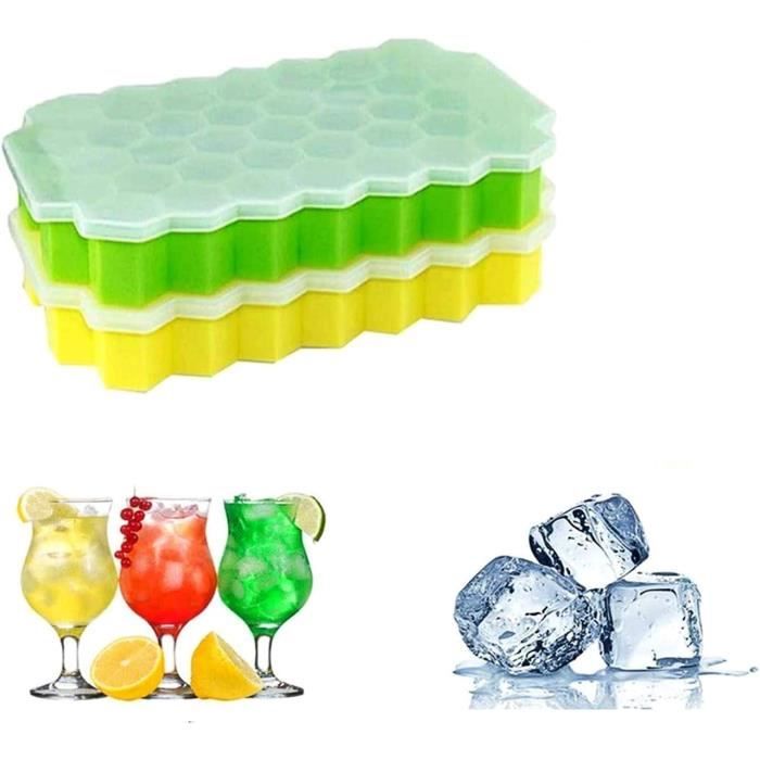 Autre Vue Moule à Glaçons En Silicone à 15 Compartiments Avec Couvercle, Idéal Pour Les Boissons à Base De Whisky - Accessoires Réfrigérateur & Congélateur - Rue Du Commerce