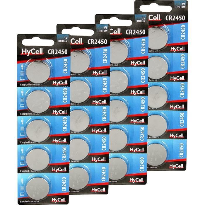 Lot de 5 pile bouton cr2450 lithium batterie 3v date péremption : 12/2025 -  Cdiscount Jeux - Jouets