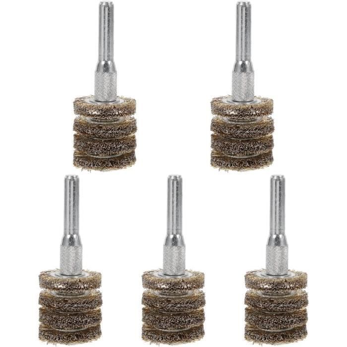 Jeu De 25 Brosses à Fil Métal Pour Perceuse - Set De Brosses Rotatives Pour Décapage, Ponçage Et Nettoyage - Marque Cobra