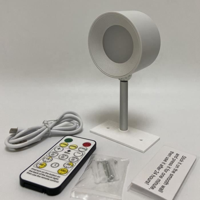 Lampe de bureau LED avec télécommande tactile,lampes de table,rotation