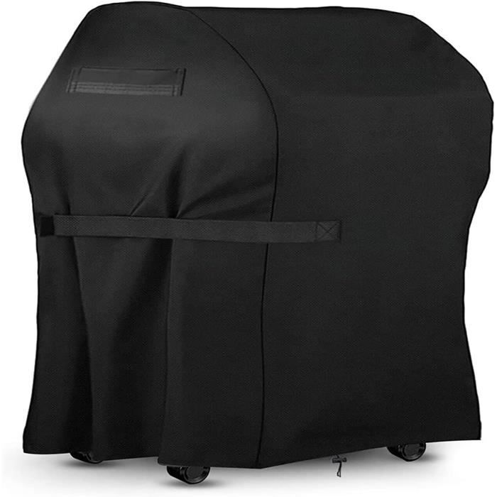 Housse Motoculteur à Gaz étanche 600D - Taille ~130x56x130 Cm, Avec Grille Aération Et Cordon De Serrage - Protection Toutes Saisons