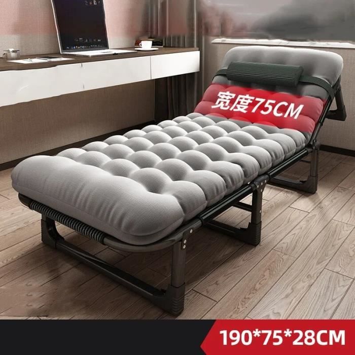 190 lit et matelas - Chaise de couchage pliante multifonctionnelle, lit d'accompagnement simple, petit lit, e