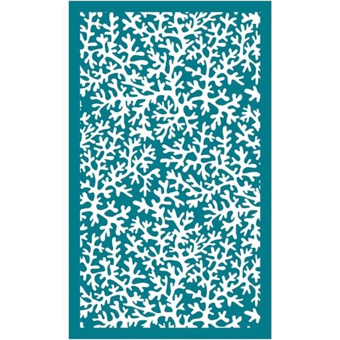 Pochoir Réutilisable PET Motif Grandes Feuilles De Vigne - 21x29,5 Cm - Pour Décoration Murale, Bois, Textile - Idéal Bricolage, Customisation