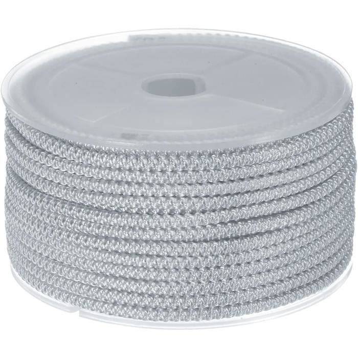 EVERLASTO Cordon Nylon Store Blanc 2,5 Mm X 50 M - Corde Résistante