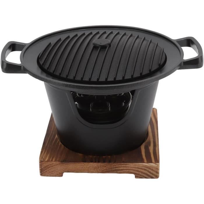 Mini Barbecue Japonais Au Charbon De Bois - Grill De Table Portable 16,5x14,5 Cm, Idéal Balcon, Pique-nique