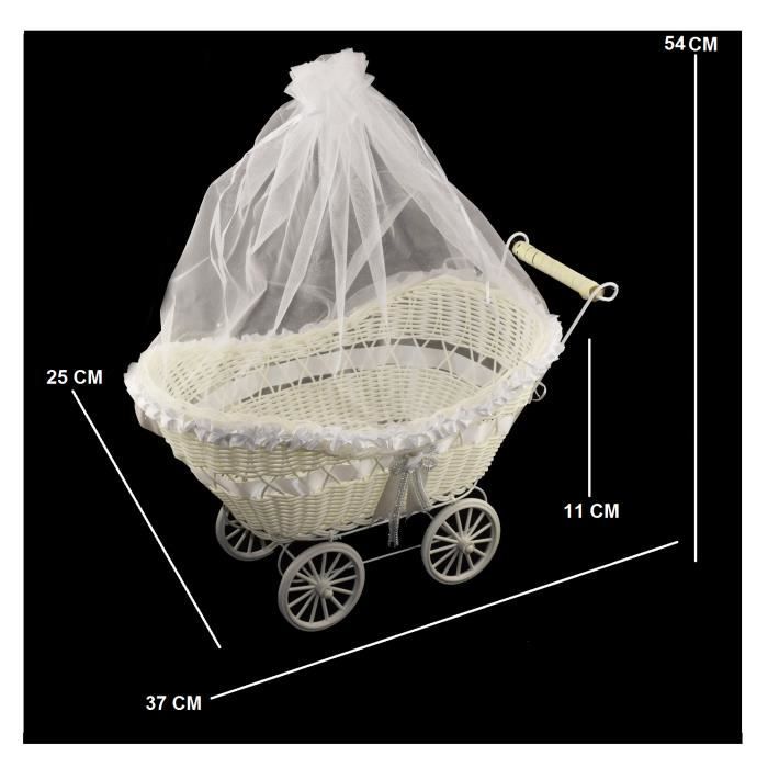 poussette noeud strass