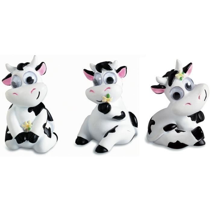 Lot De 3 Figurine Statuette Vache Rigolote Cdiscount Maison